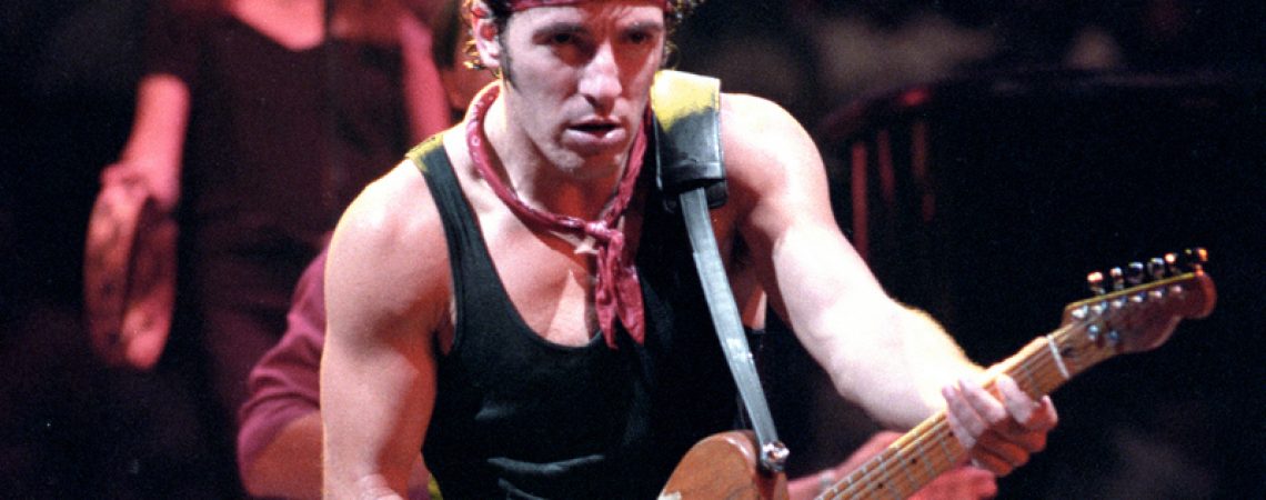 Rock Legend Bruce Springsteen performs in concert